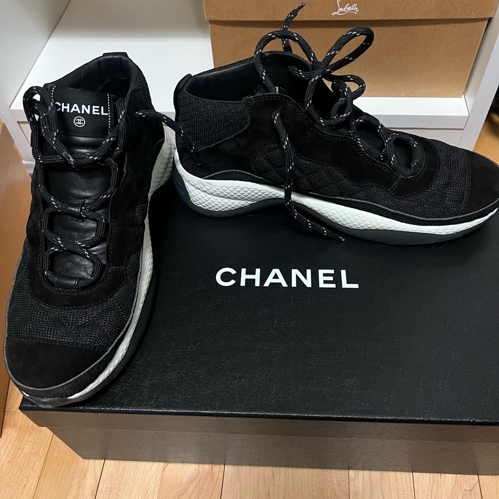 Chanel Men's Black Sneakers